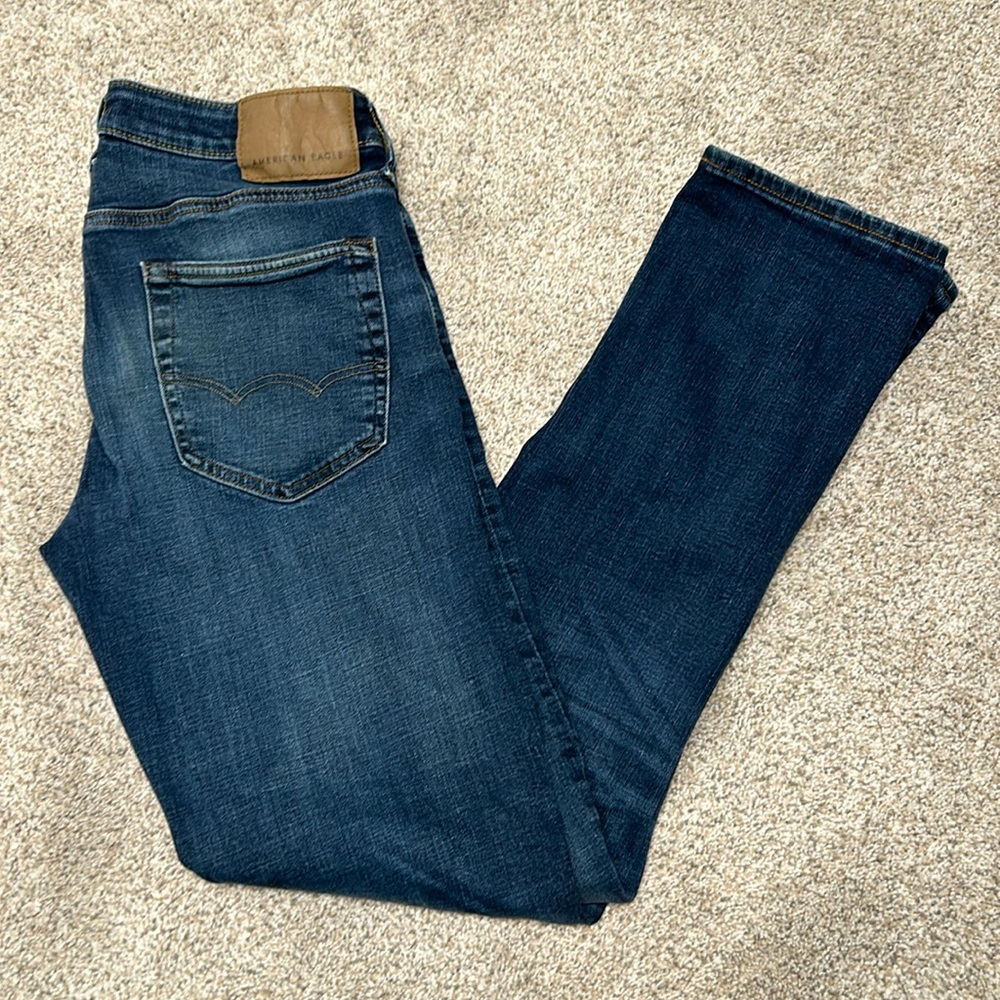 American Eagle Men’s Airflex+ Original Straight Jeans 30x34